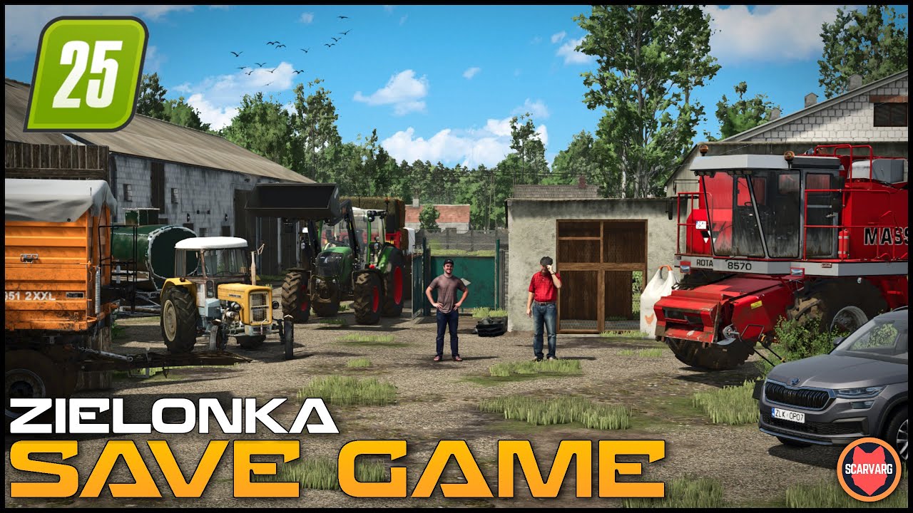 ⭐ Save Game For Zielonka Map From Scarvargs Series ⭐ FS25 Zielonka