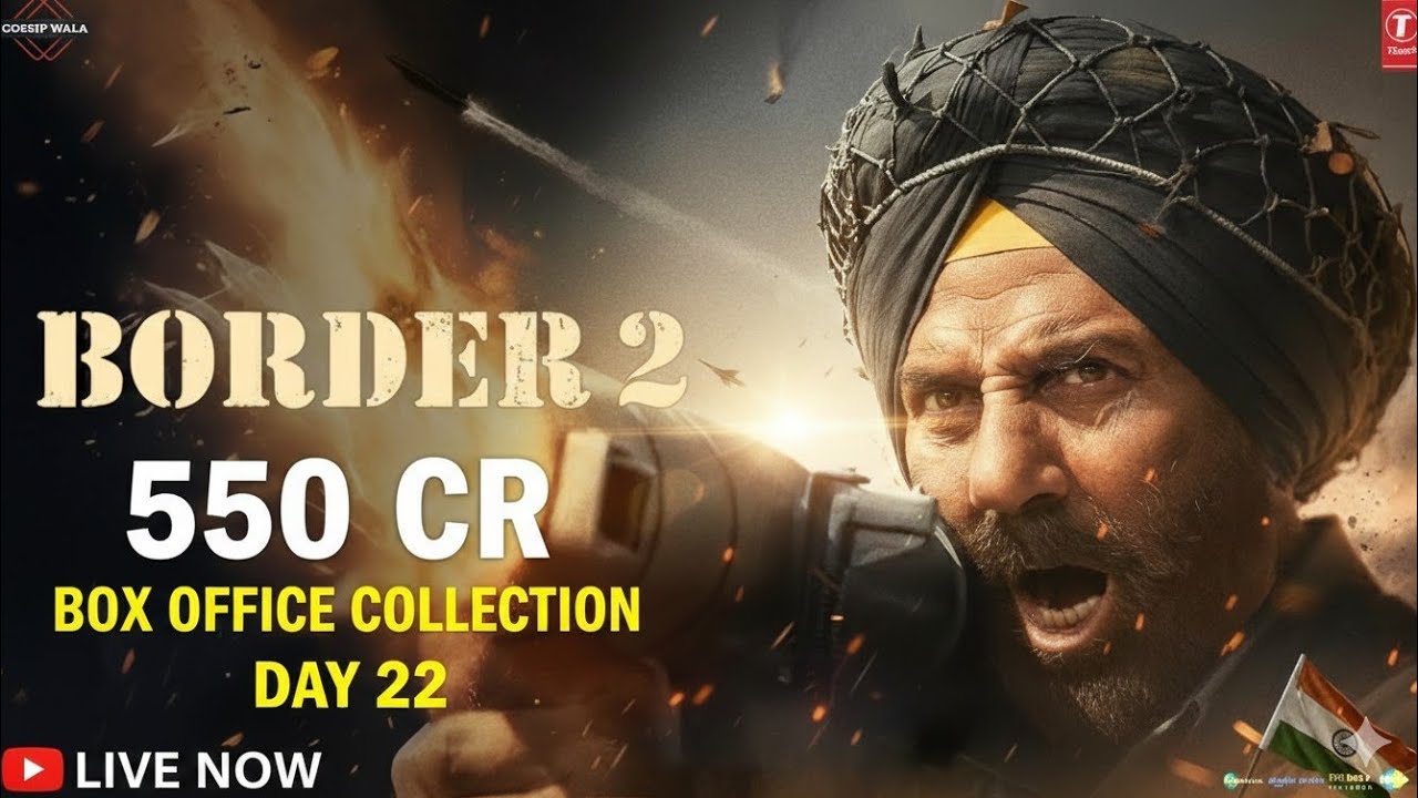💥 Border 2 Day 22 Box Office Collection: Will it cross the 500 Crore milestone? 🇮🇳💪#border2 