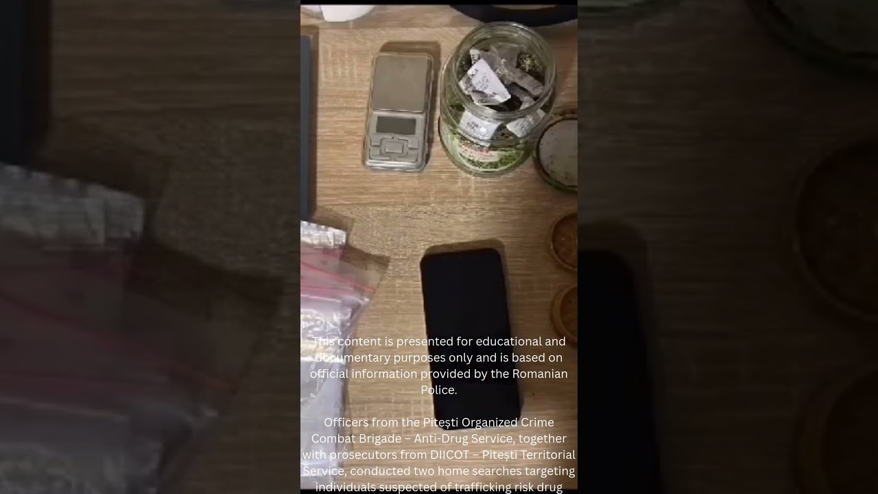 Drugs Case-Pitesti-Romania-Police Crime X 