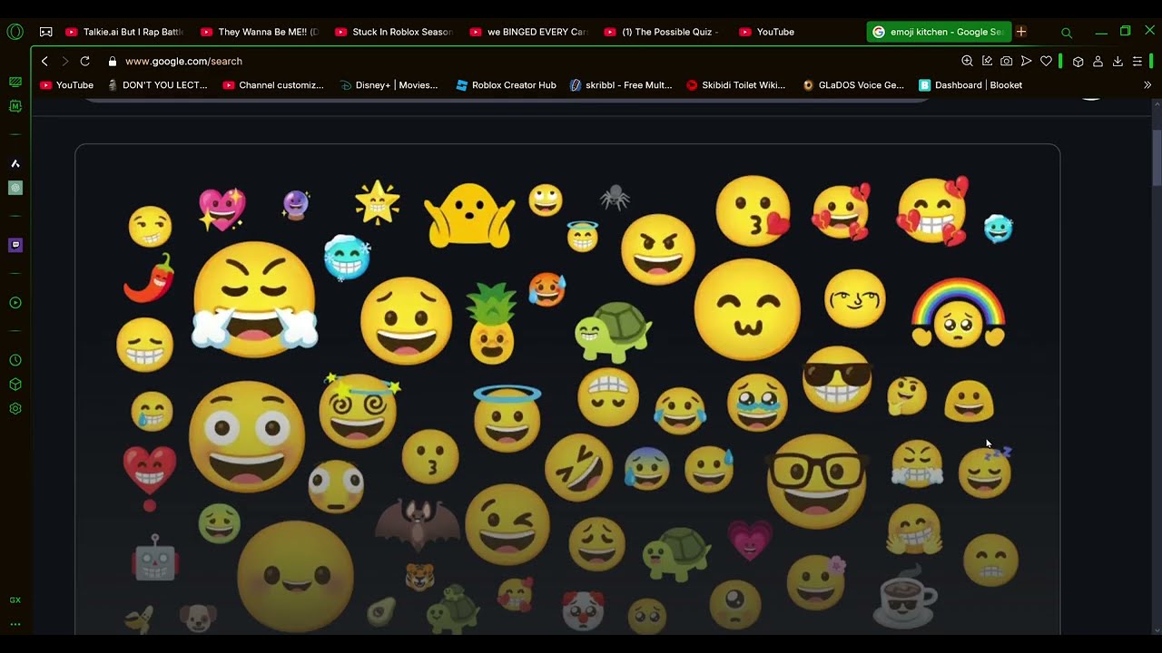 making emojis for some reason?