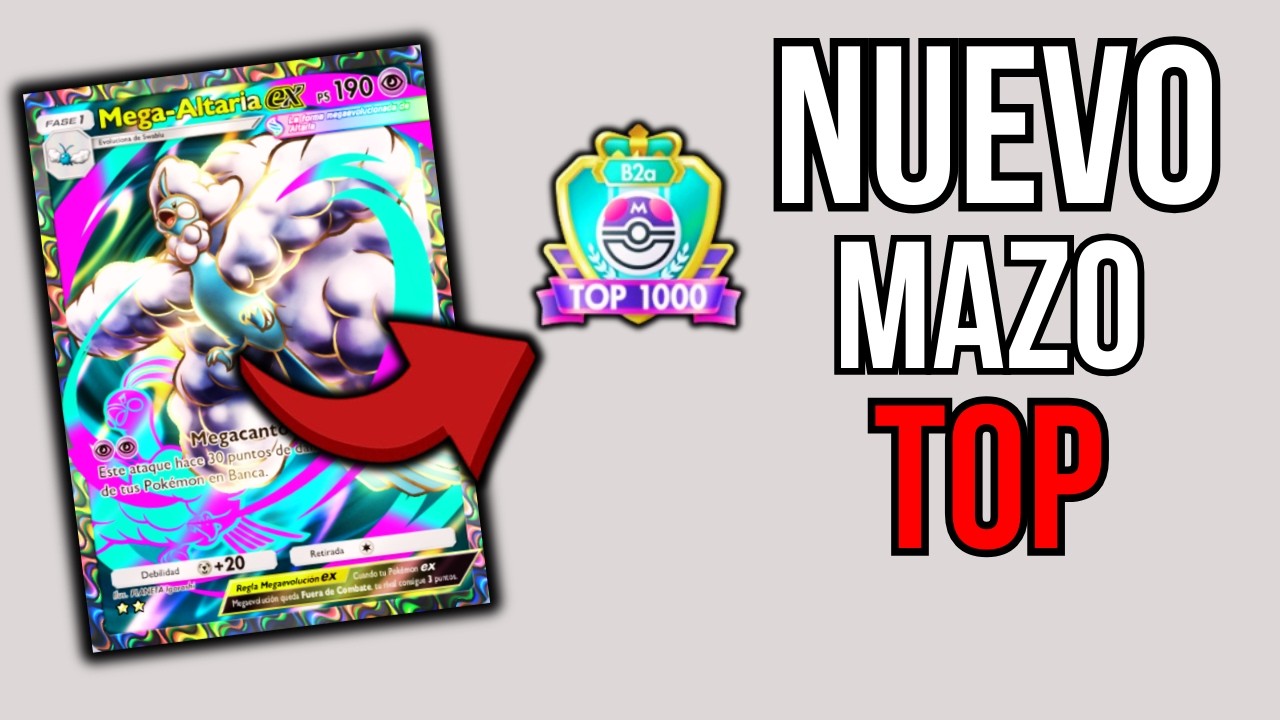 Este Nuevo Mazo de Mega Altaria EX Domina Los Altos Rangos del TOP de Masterball