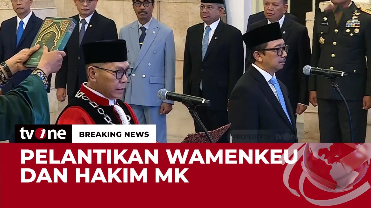 [BREAKING NEWS] Presiden Prabowo Lantik Wamenkeu dan Hakim MK | tvOne