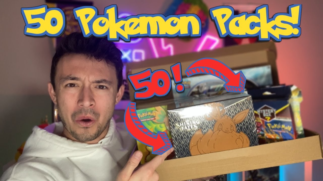 ❗ Opening 50 Pokémon Packs | Shining Fates, Brilliant Stars, Evolving Skies, and MORE! | PokeCorey