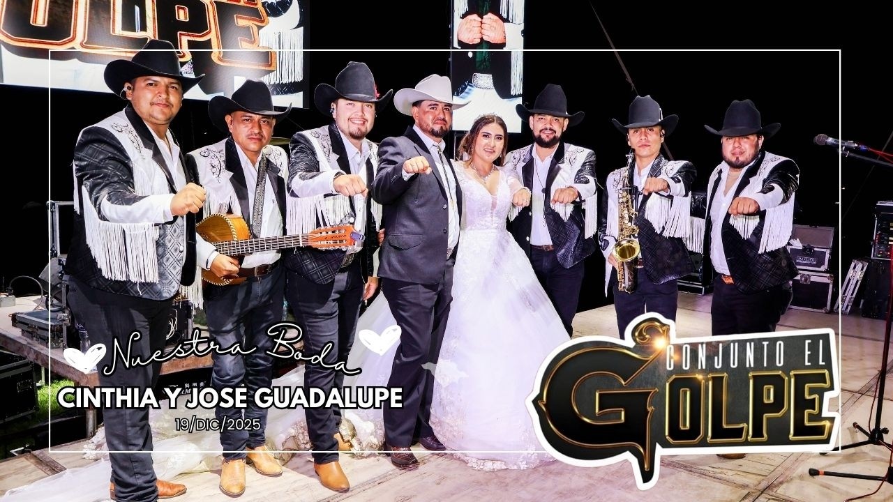🎥5️⃣Nuestra Boda Cinthia y José Guadalupe desde NCPG Papagayos, Ciudad del Maíz, SLP 19/Dic/2025