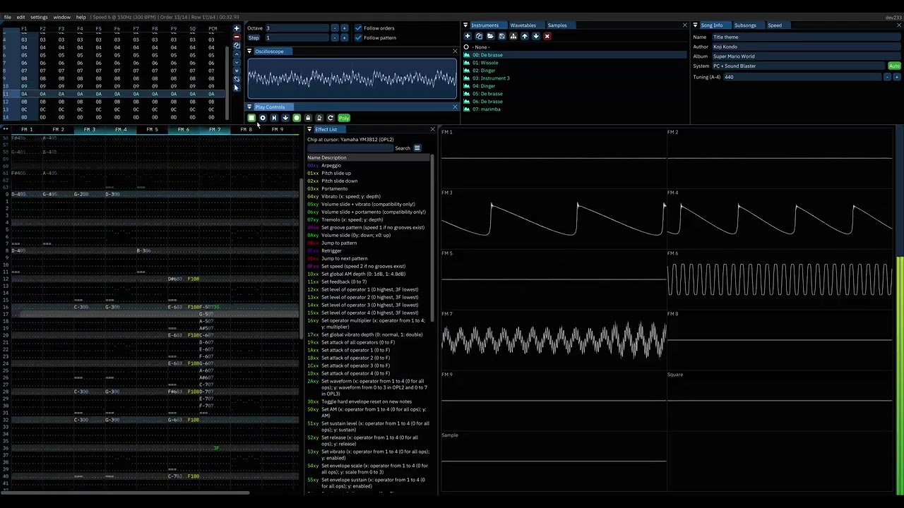 Super Mario World title theme (AdLib/Sound Blaster YM3812 OPL2 on furnace)