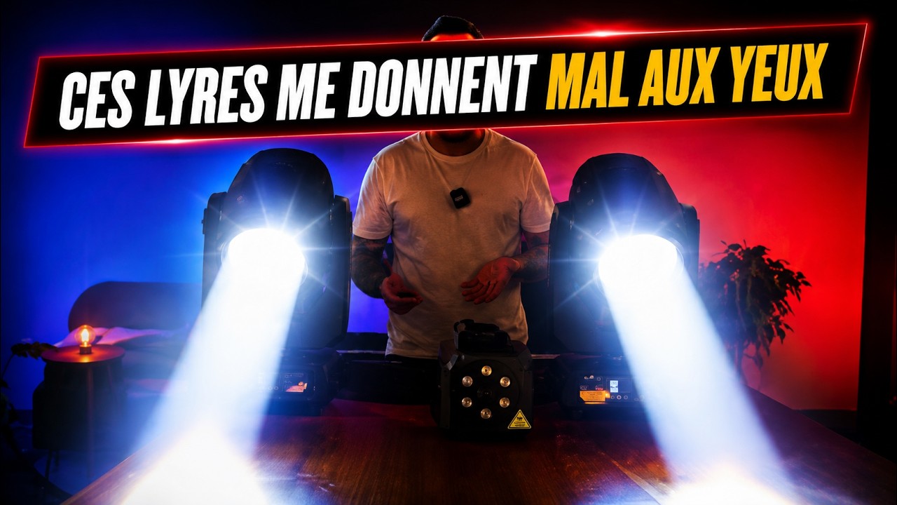 Ces Lyres sont tellement puissantes qu'elles me font mal aux yeux - GalaxyJet LED Beam (Avis & Démo)