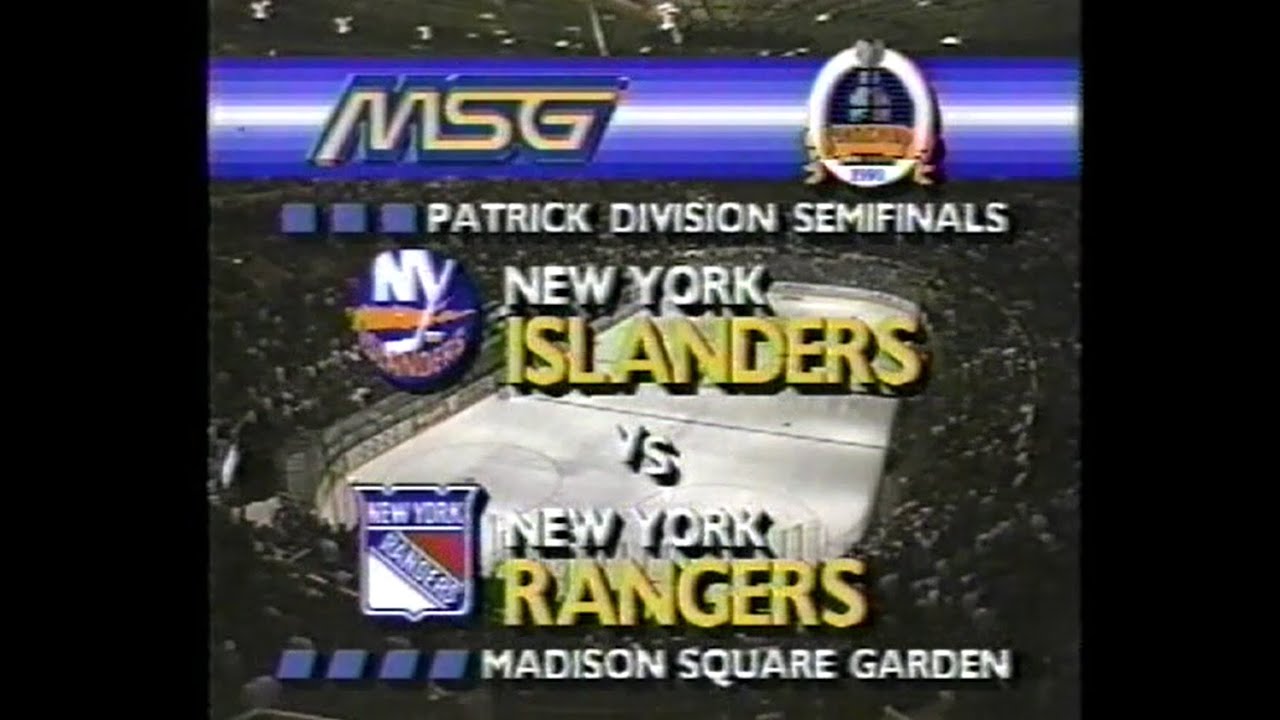 1990 playoffs game 5 Islanders at Rangers (complete)