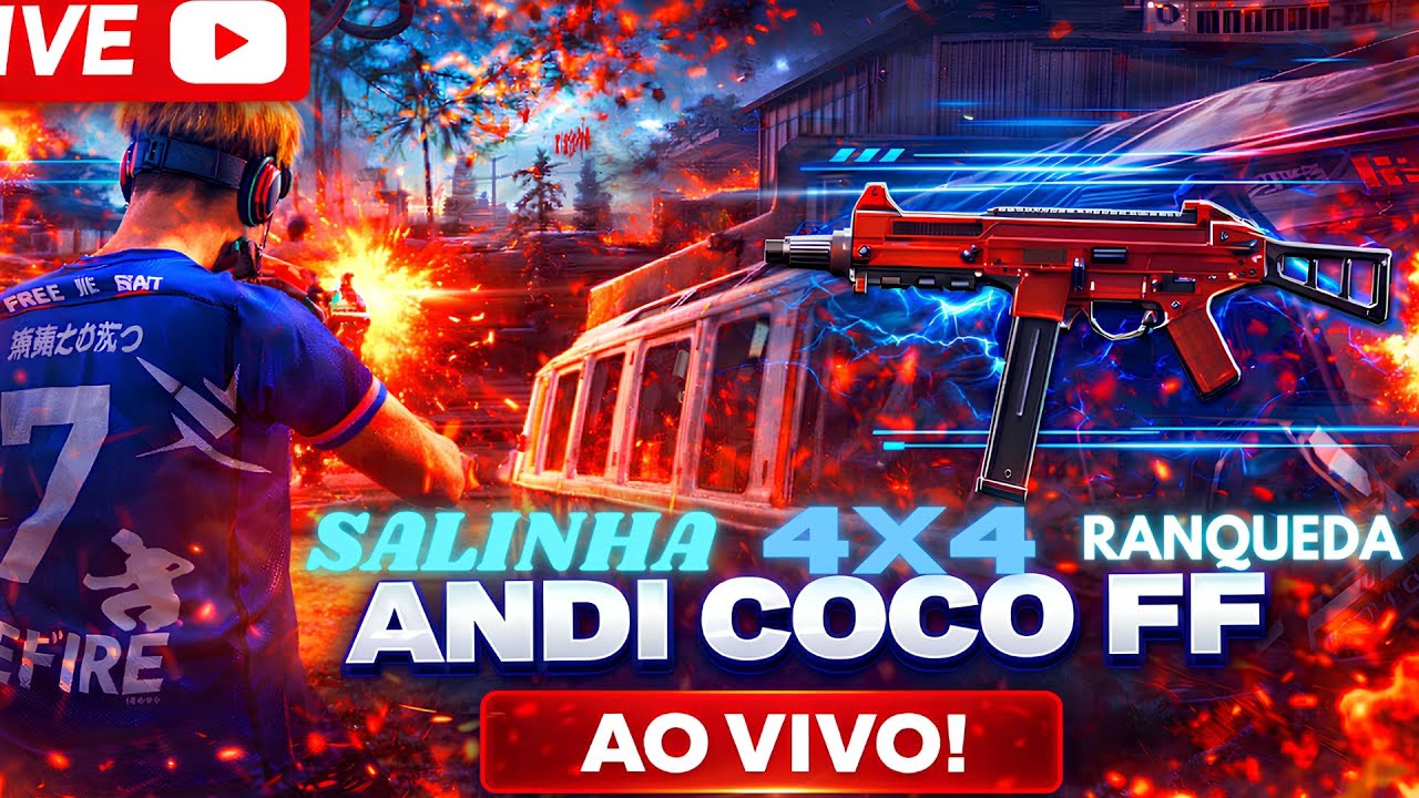 🔴FF ON🔴SALINHA COM OS CARA DA LIVE!!! 🔴#freefire