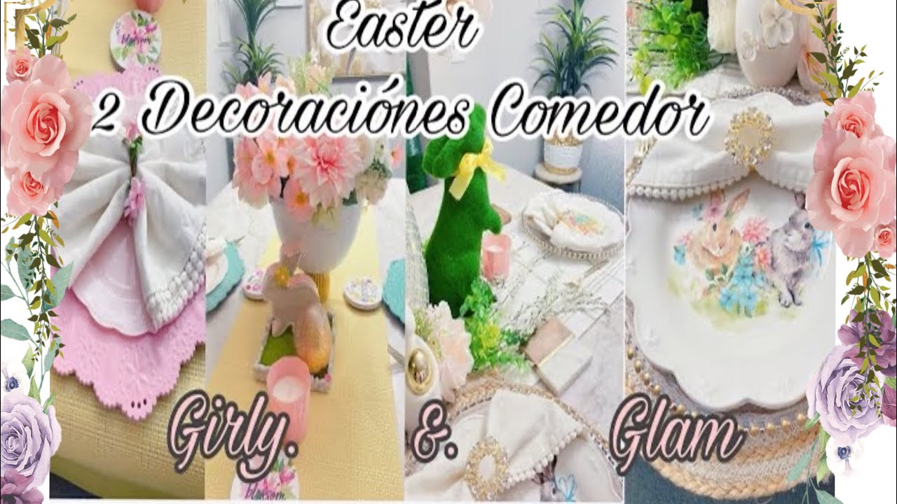 2 IDEAS | PARA DECORAR  EASTER/COMEDOR DE PASCUA Y PRIMAVERA