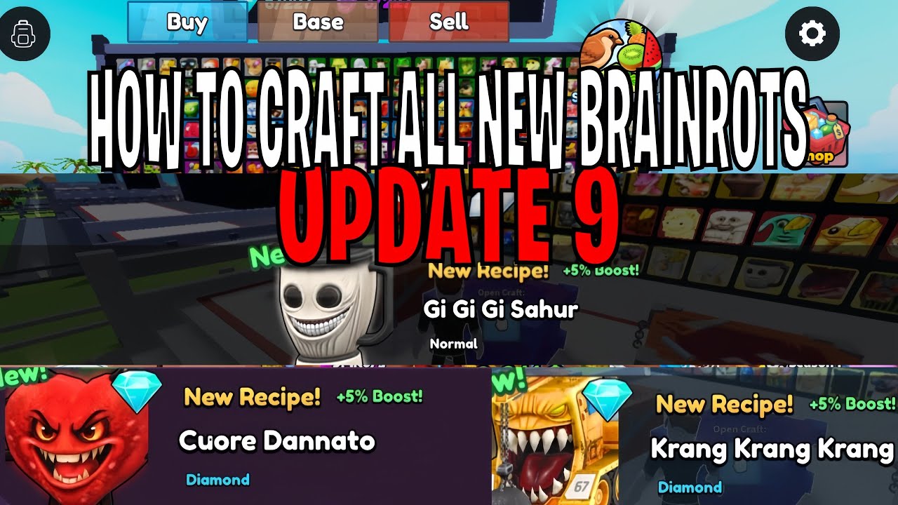How to Craft Every New Brainrot in Craft a Brainrot Roblox 