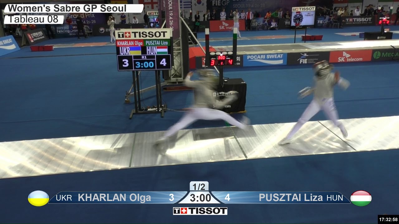 2019 468 T08 03 F S Individual Seoul KOR GP GREEN PUSZTAI HUN vs KHARLAN UKR