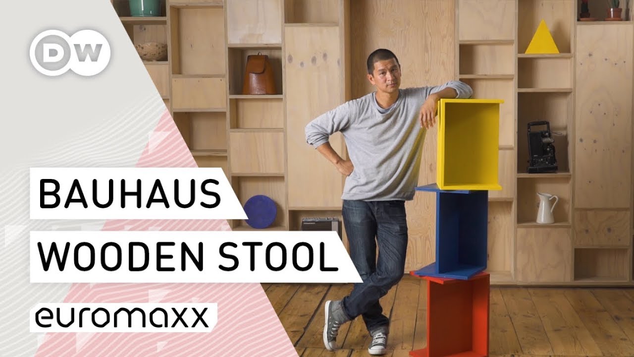 How To Bauhaus - Wooden Stool | DIY Tutorial Bauhaus Design
