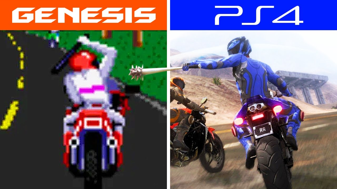 Road Rash Series Evolution 1991-2017