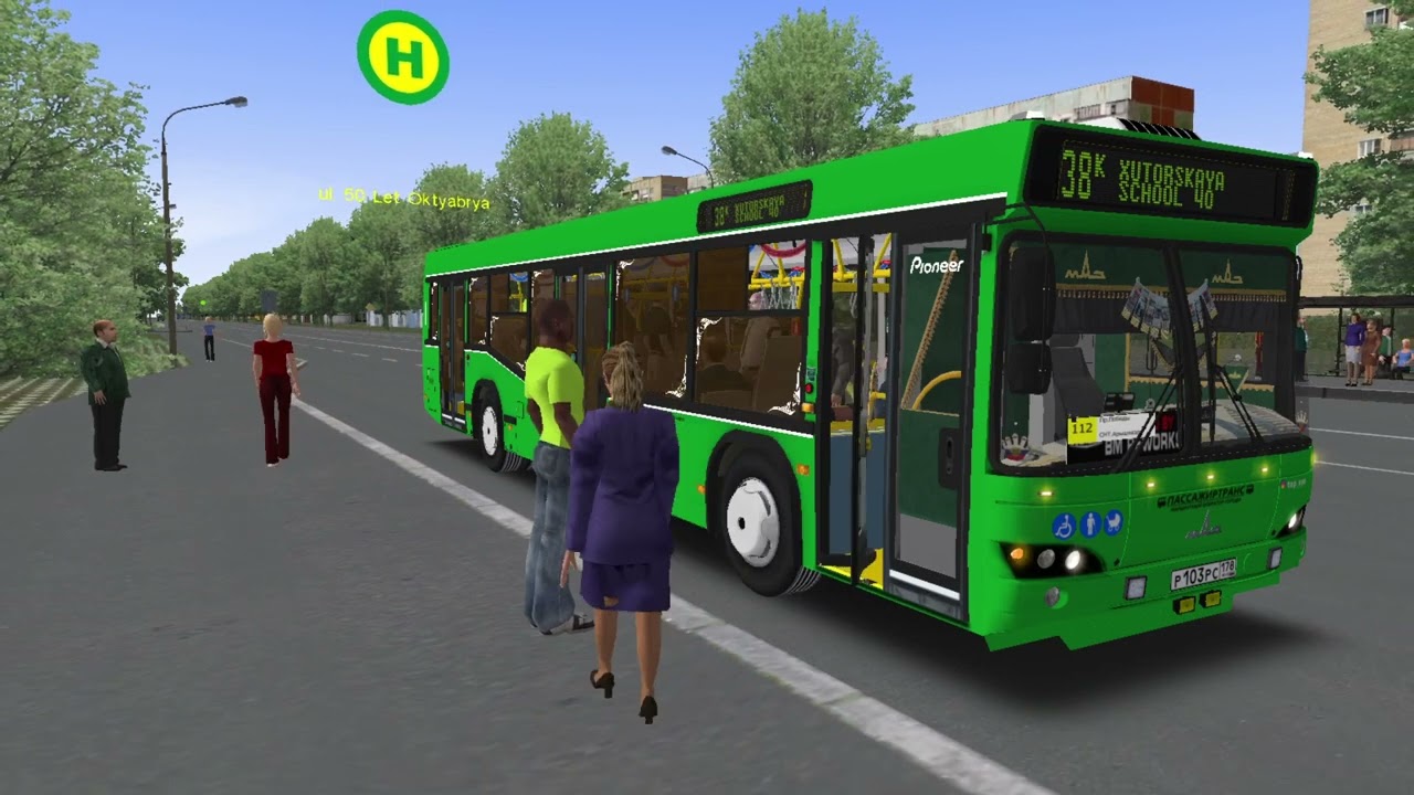 OMSI 2 WIP МАЗ 103.486 2018, Чистогорская Область 38к маршрут