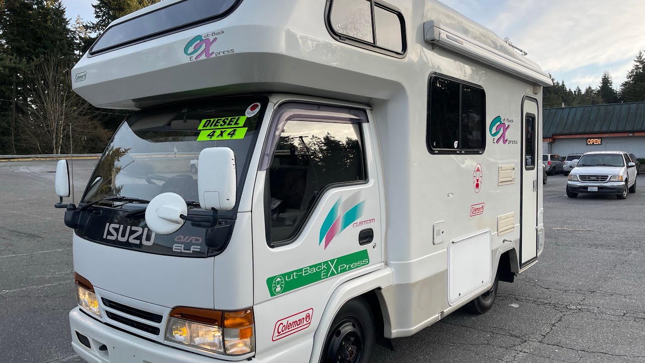 Sold : 1995 Isuzu Elf RV Outback Express 4WD AT 3.2L DIESEL  17,200mi JDM RHD