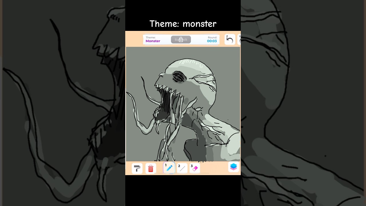 Scaring kids in Roblox Speed Draw #roblox #digitalart #funny #gaming #scary #drawing #speeddraw