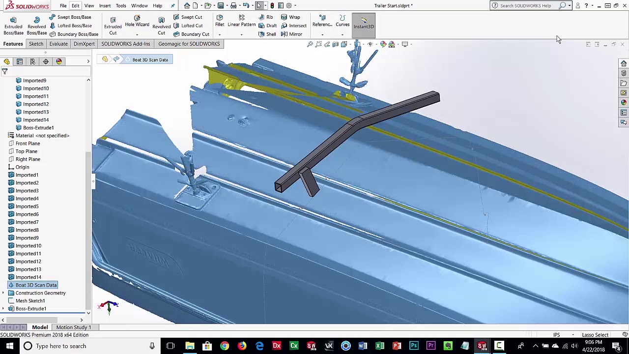 Geomagic for SolidWorks Reference 3D Scan Data Design Workflow