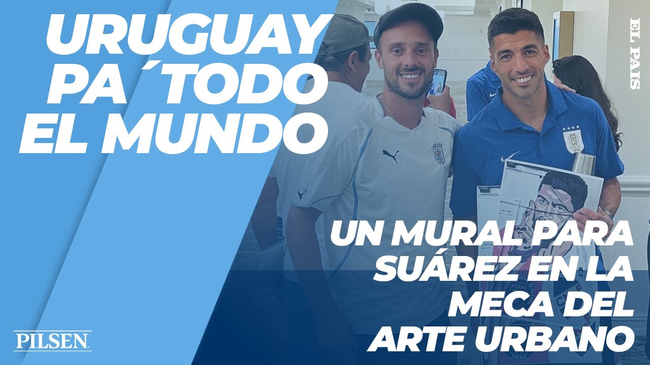 El hincha que homenajeó a Luis Suárez con un mural en Wynwood, la meca del arte urbano en Miami