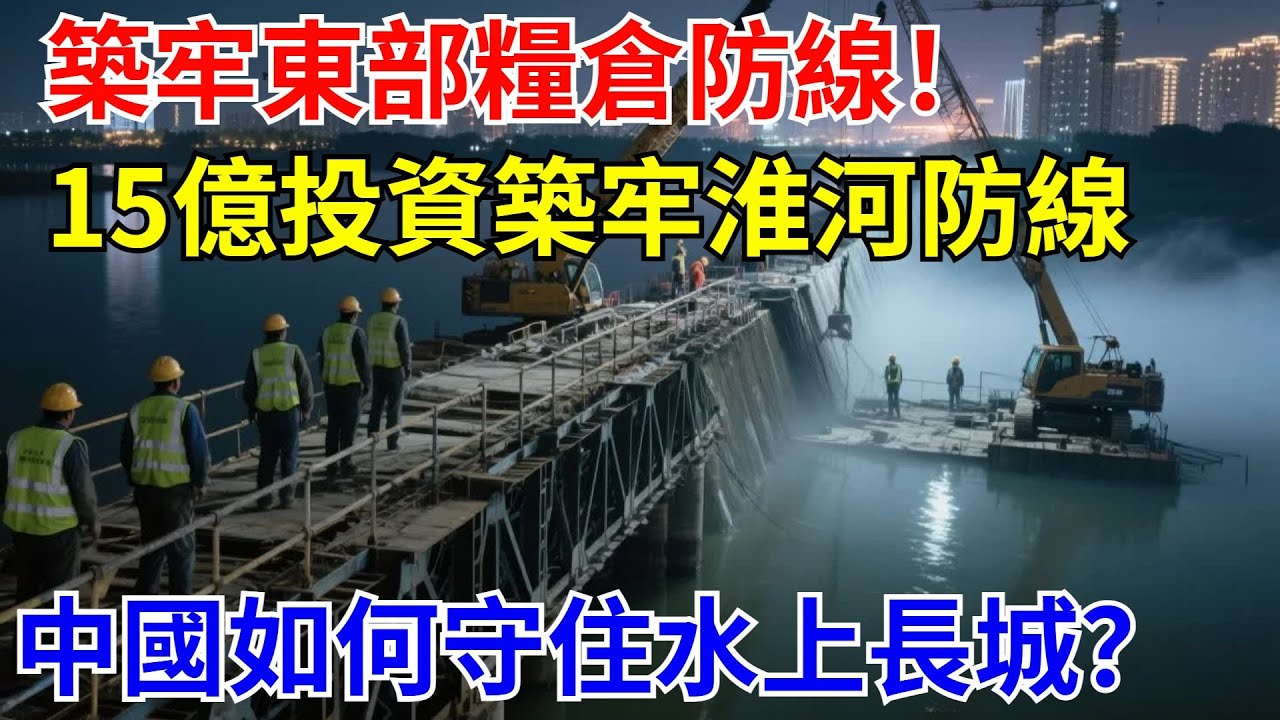 築牢東部糧倉防線！15億投資築牢淮河防線，中國如何守住這條“水上長城”？【山河話事】#大國工程 #科普 #水利工程 #中國