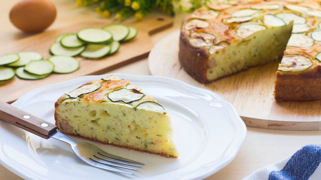 Torta Salata Soffice Con Zucchine - Ricetta Torta Rustica Facile e Veloce - 55Winston55