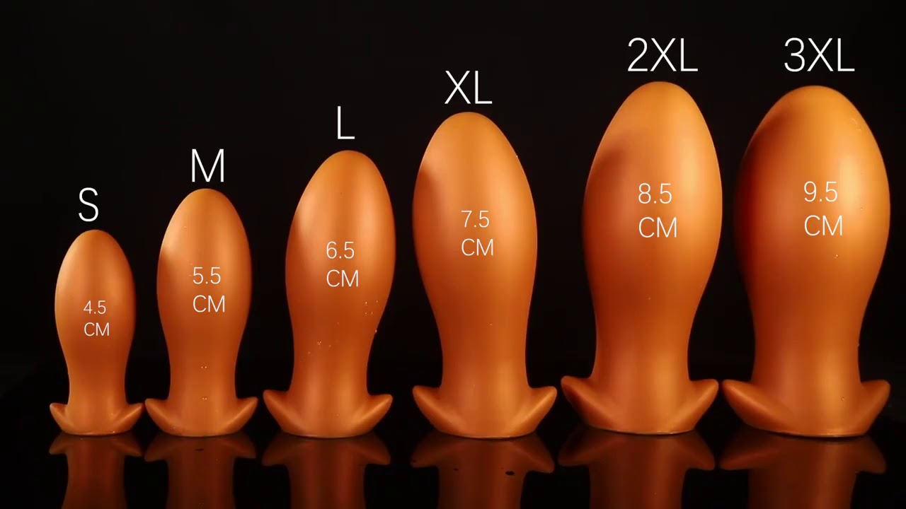 LETEN HUGE PLUG DRAGON EGG LIQUID SILICONE GOLDEN