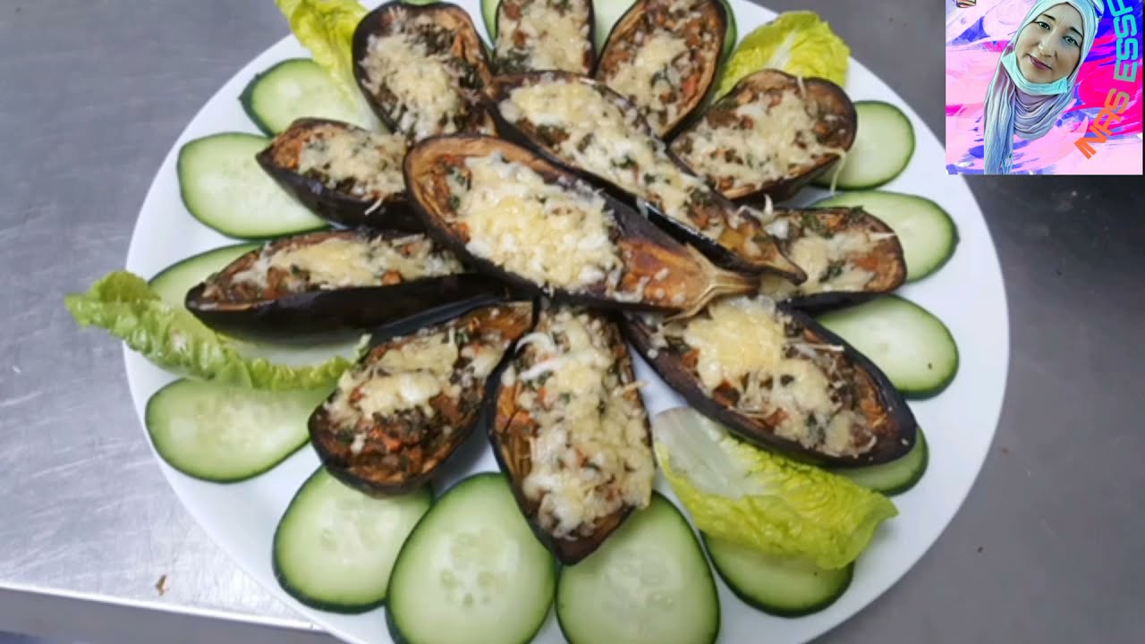 #بادنجان_معمر_في_الفرن لذيذ وتيشهي / دنجان معمر في الفرن