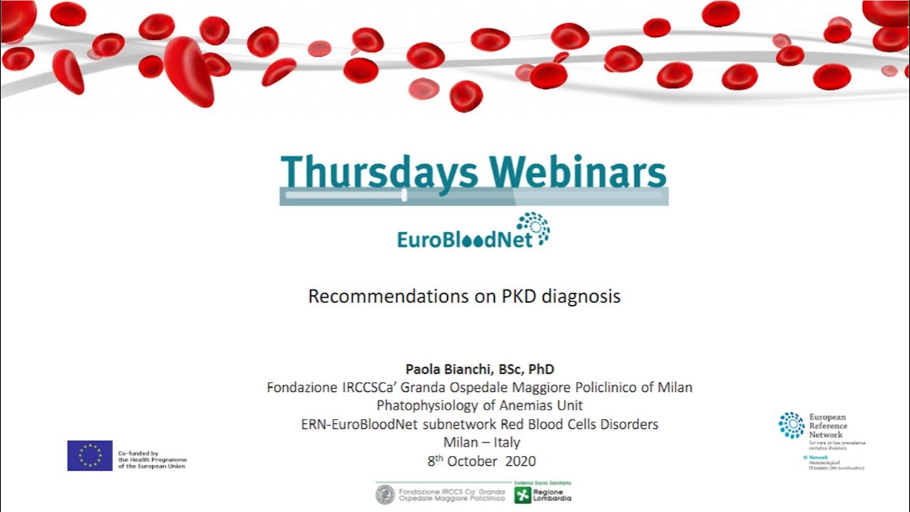 Thursday Webinar - Recommendations on Pyruvate Kinase Deficiency diagnosis