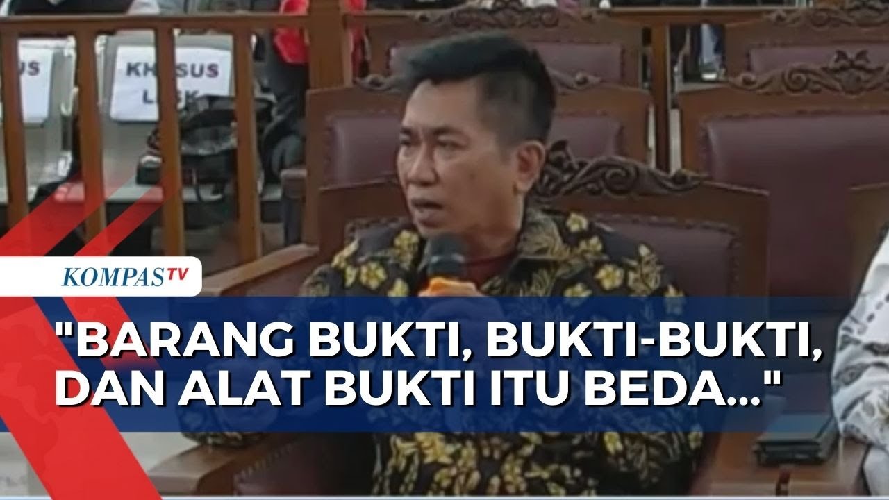 Ahli Meringankan Ricky Jelaskan Perbedaan Antara Alat Bukti, Bukti-Bukti, dan Barang Bukti...!