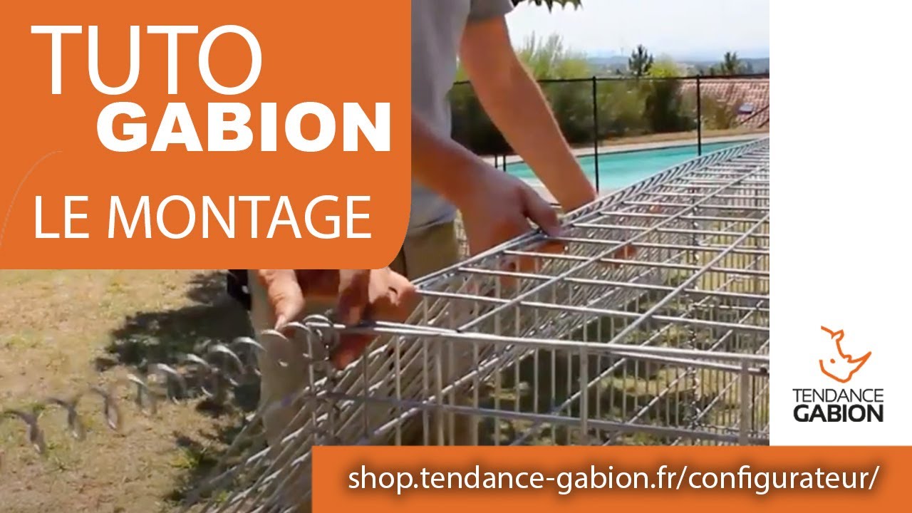 Montage d'un mur en gabion - Tendance Gabion