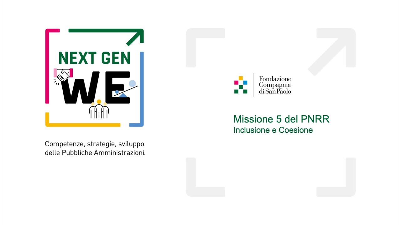 Missione 5 del PNRR - Inclusione e Coesione