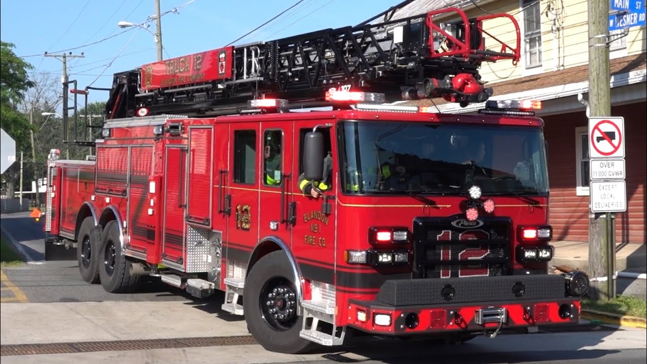 Blandon Fire Company New Ladder 12 Responding 6/4/24