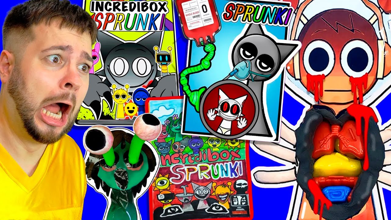 😨 3 СТРАШНЫЕ ИГРОВЫЕ КНИГИ СПРУНКИ 📚 БУК Incredibox Sprunki