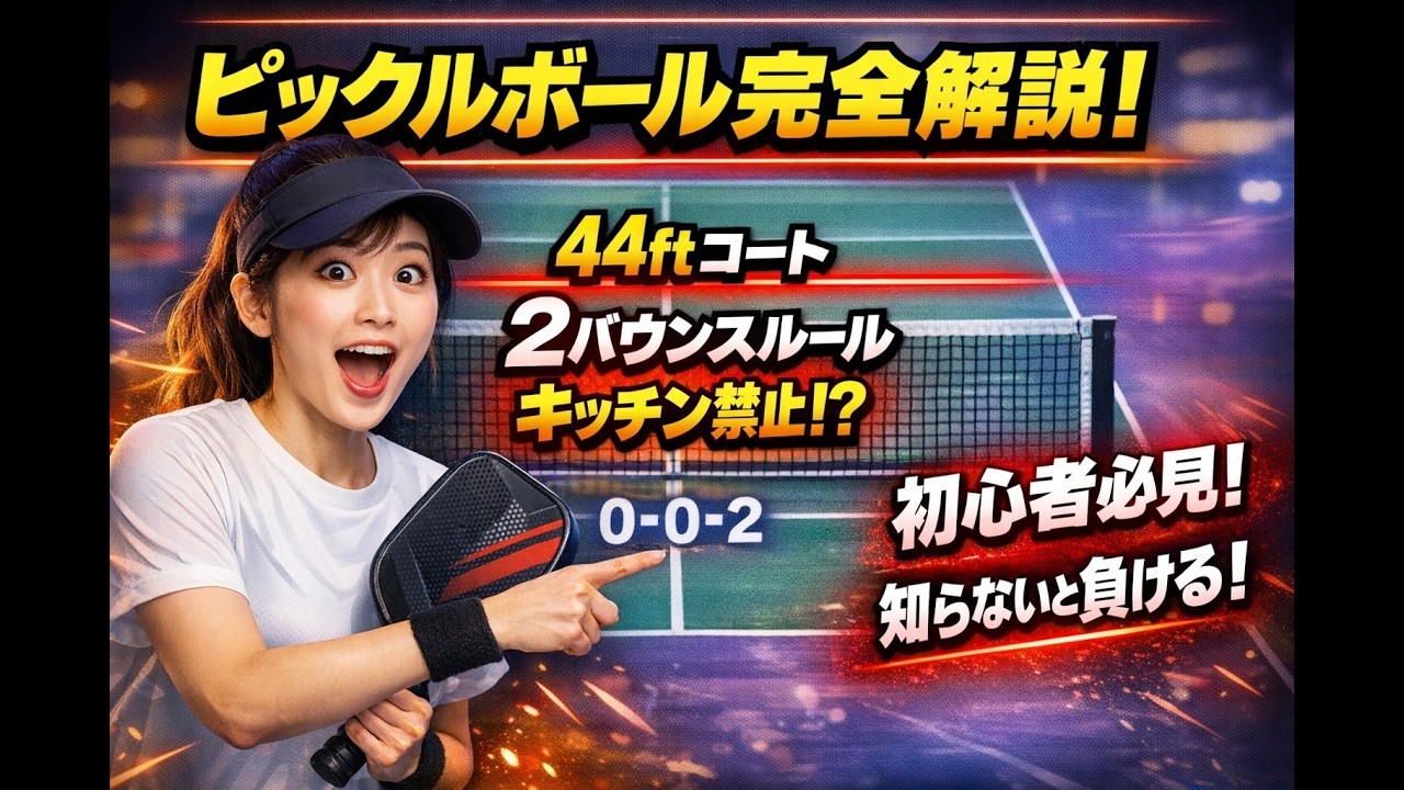 202604 コートの基本：初心者向けピックルボール・ガイド