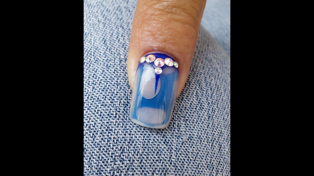 Uñas acrilica efecto Pecera