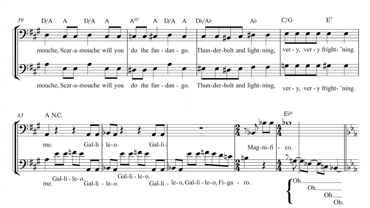 Cello - Bohemian Rhapsody - Queen Sheet Music, Chords, and Vocals