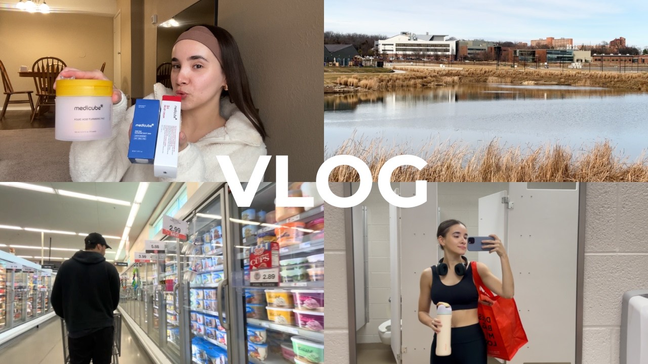 vlog morando nos eua | testando skincare coreano, nova rotina de treinos, mercado e dias comuns