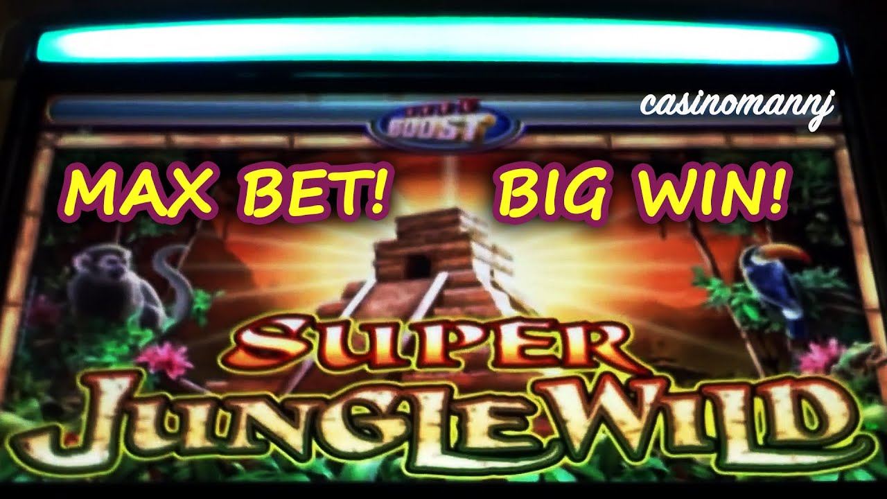 MAX BET! - SUPER JUNGLE WILD SLOT - *BIG WIN* - Slot Machine Bonus