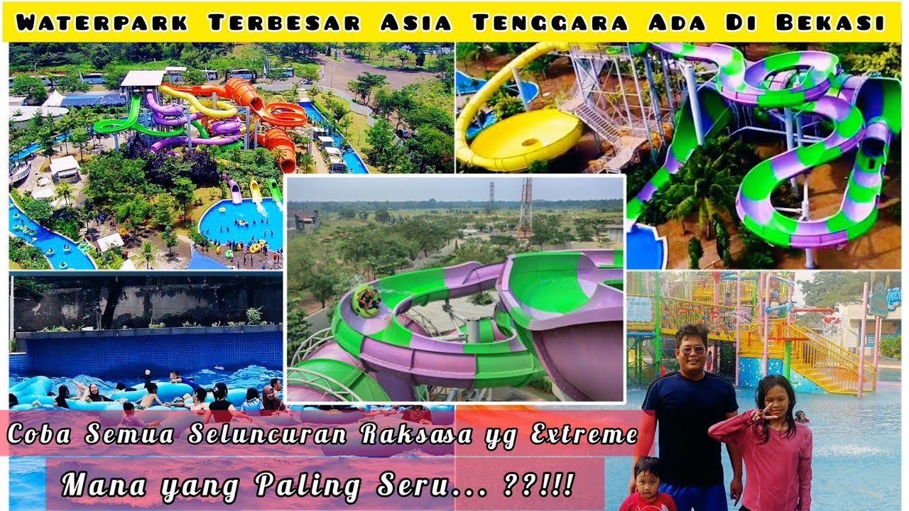 Terbesar GO WET WATERPARK GRAND WISATA BEKASI Punya 6 Seluncuran Raksasa