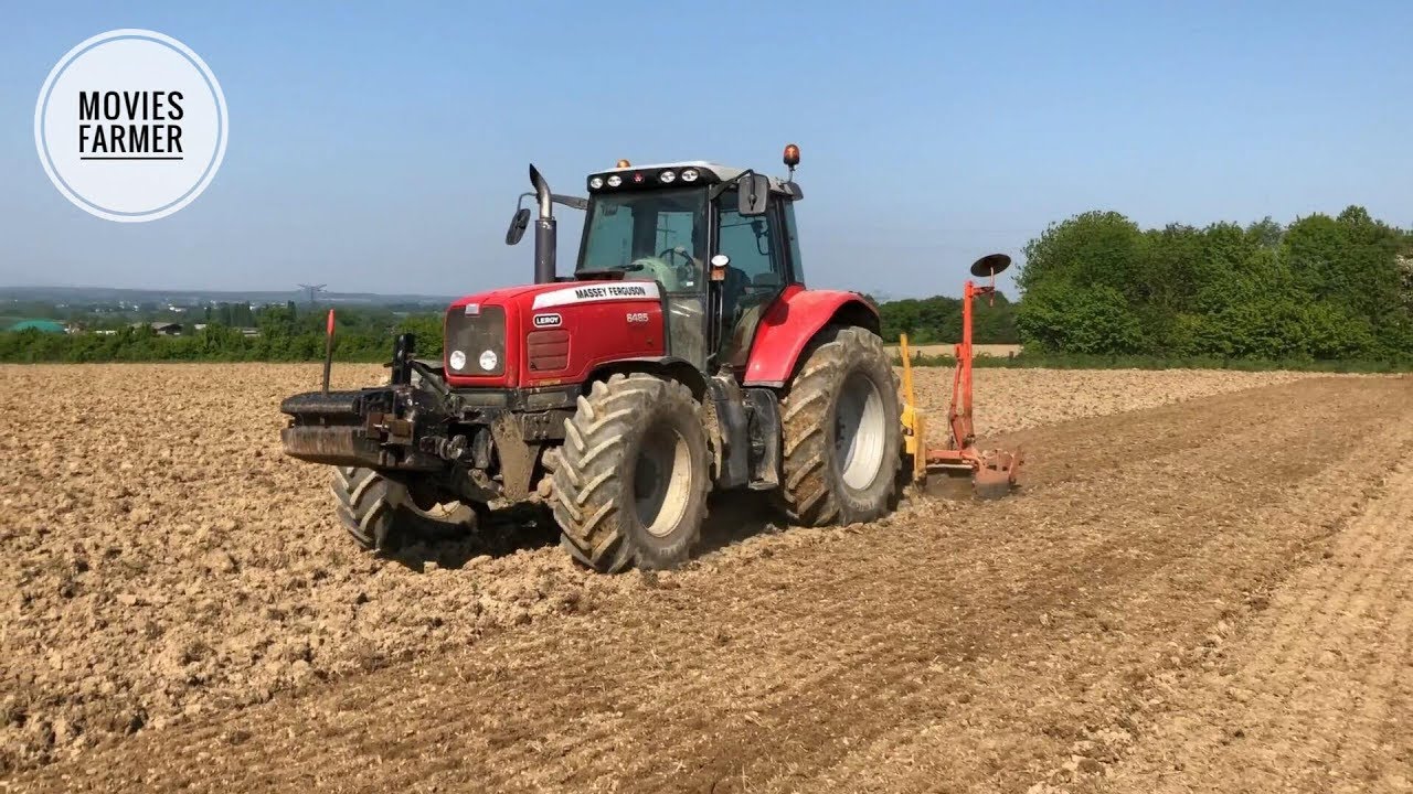 Préparation des terres à maïs 2018 |Massey 6485/Kuhn/Agrisem|