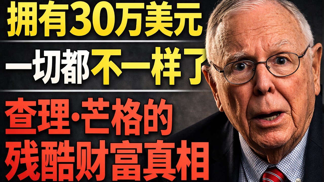 拥有30万美元后，一切都不一样了｜查理·芒格的残酷财富真相