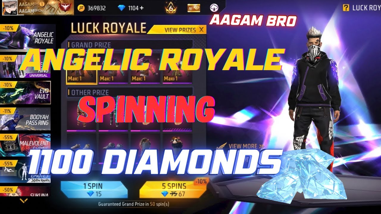 ANGELIC SHIRT Spinning 🥳 in Telugu || AAGAM BRO || FREE FIRE 