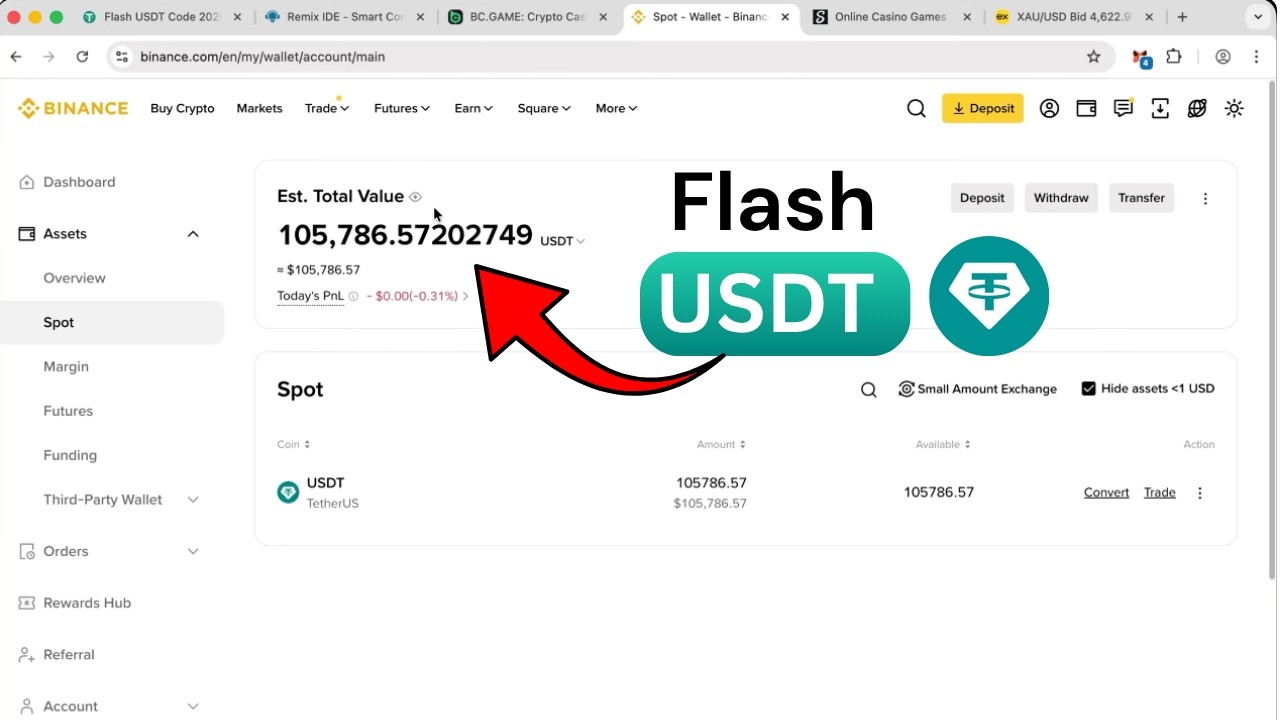Create your Flash USDT I Legit Method - No scam I free flash usdt