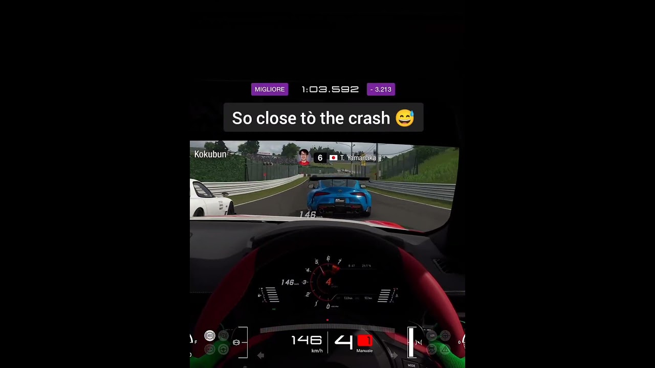 So close to the crash 😅 