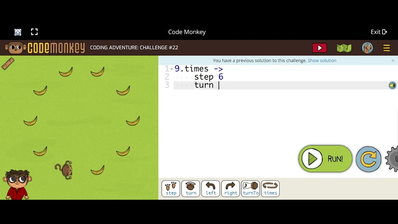 Code Monkey CODING ADVENTURE: CHALLENGE #22