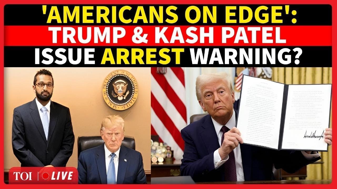 LIVE | Donald Trump And Kash Patel Deliver Shocking Emergency White House Briefing; Americans Fear