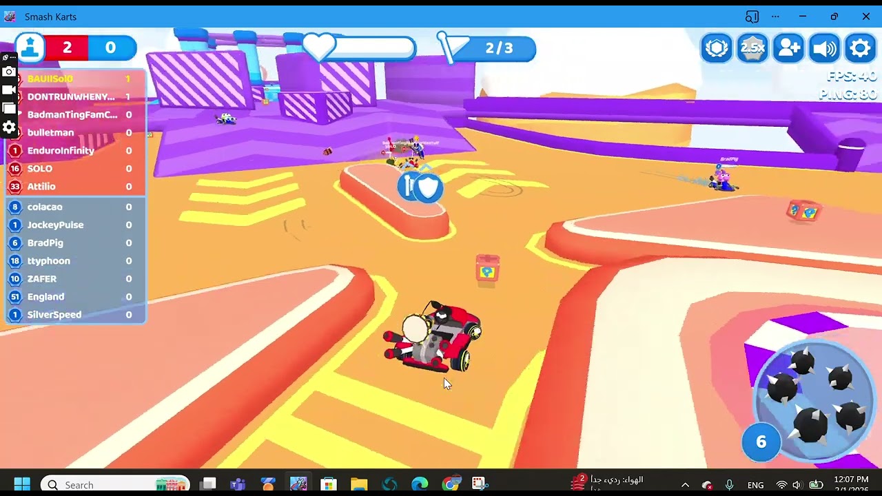Smash karts CTF Gameplay Part (3)