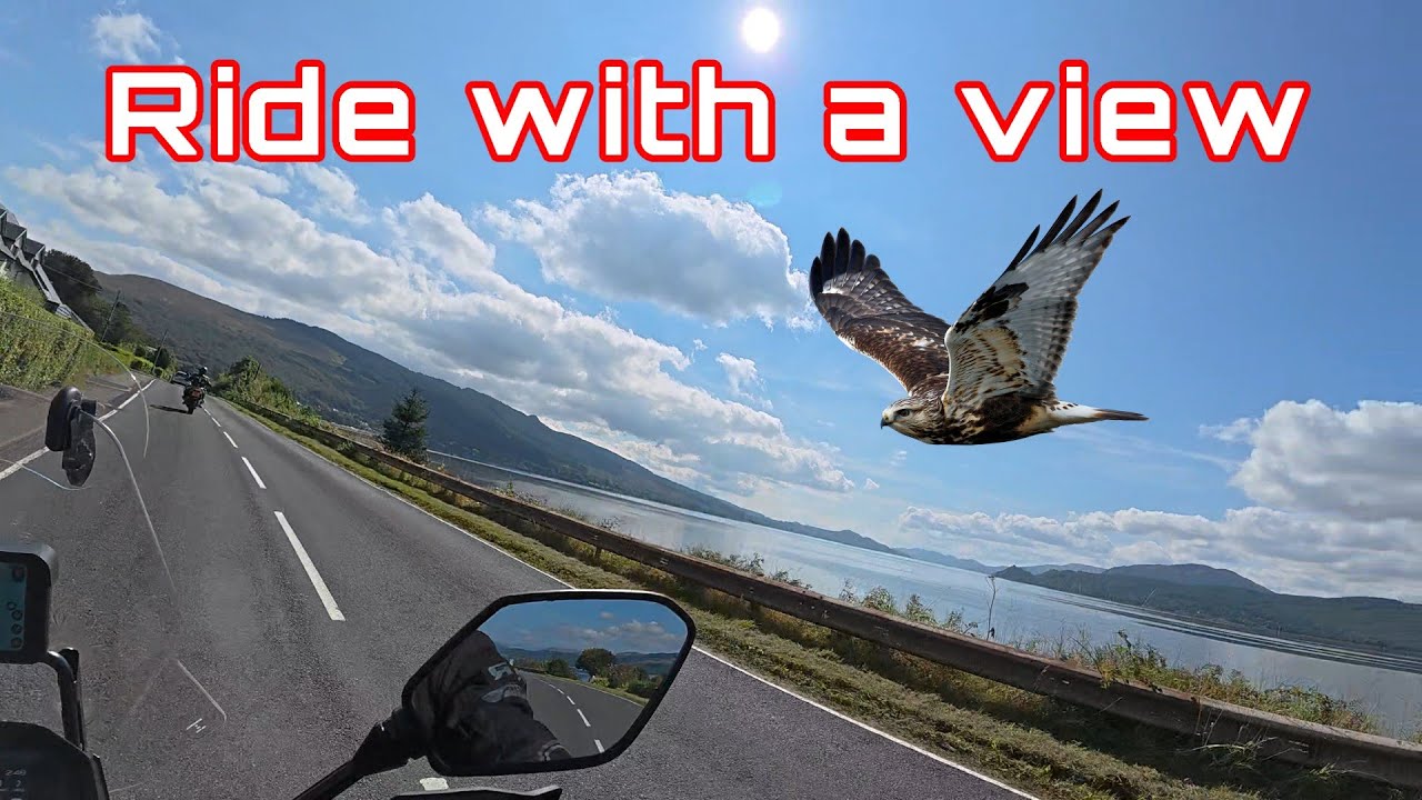 A ride with a view enroute to Tighnabruaich - Suzuki DL800RE - BMW R1200 GS Adventure