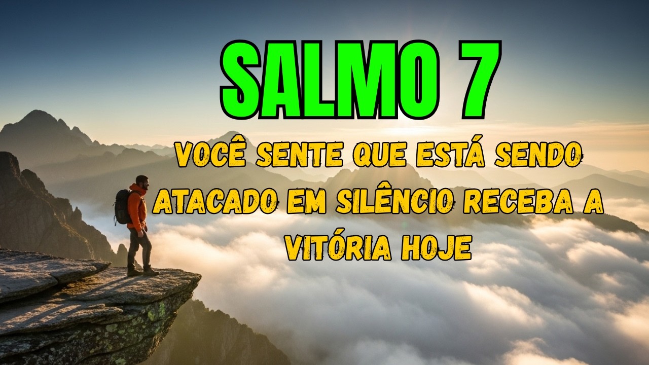 Oração Poderosa Com Salmo 7 Se Você Sente Que Está Sendo Atacado em Silêncio Receba a Vitória Hoje