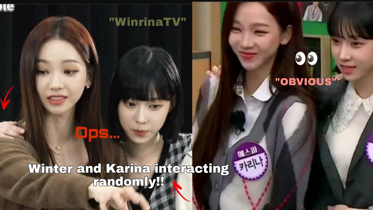 WINTER AND KARINA INTERACTING RANDOMLY!!🤫 Pt. 2 