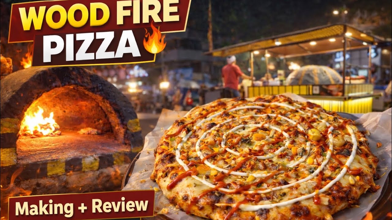 🔥 Nashik ka Sabse Smoky Wood Fire Pizza! | Street Food Review 🍕🔥